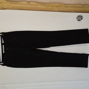 Jones New York Lexington black Denim straight leg Jeans 4 embellished pockets